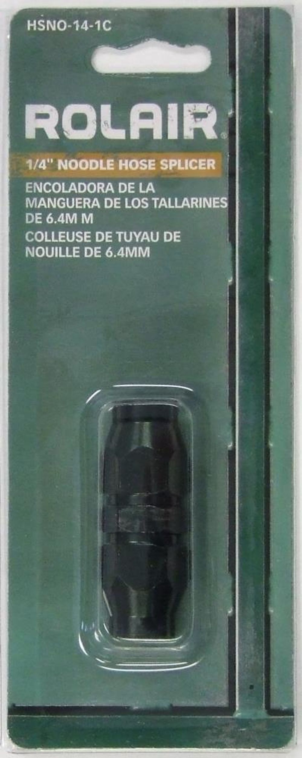 Rolair 1/4 In. Noodle Hose Splicer, large image number 1