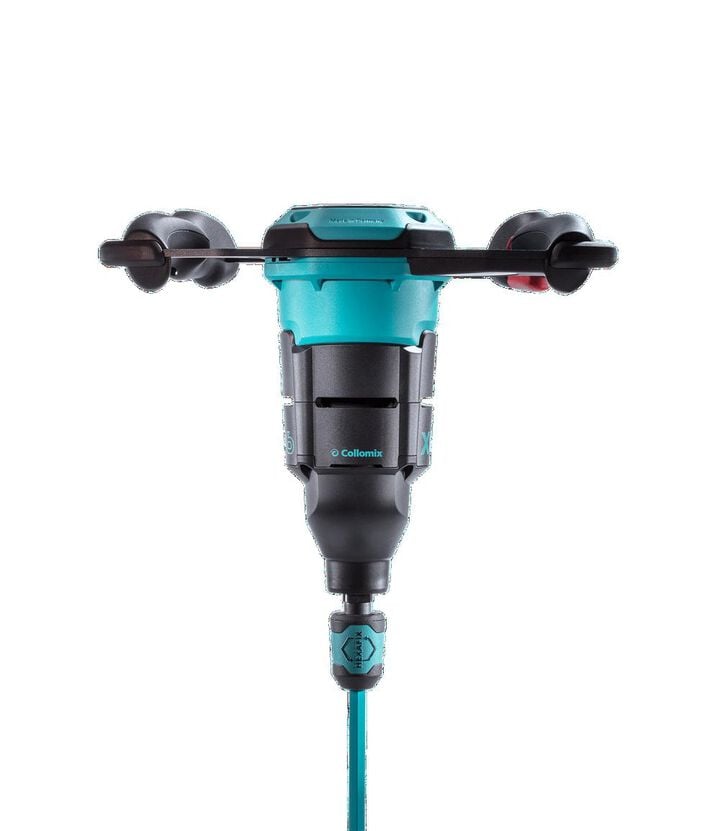 Collomix Expert XQ6 120V Mixer, 8-Speed Control (300-750 RPM), Built-In Consistency Timer, Repeatable Volume Mixing Up To 24 Gal, large image number 4