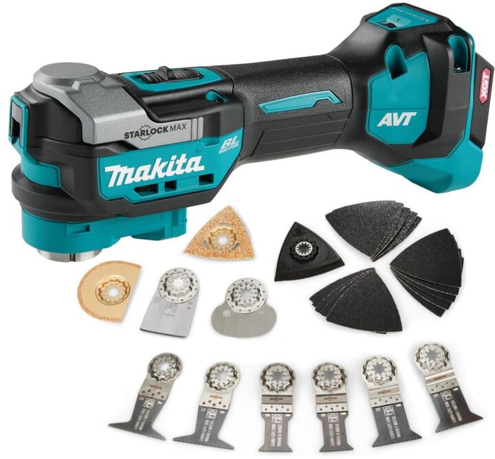 ACME TOOLS Makita 40V max XGT Brushless Cordless StarlockMax Oscillating Multi-Tool (Bare Tool) & Fein Best of Starlock Renovation Set