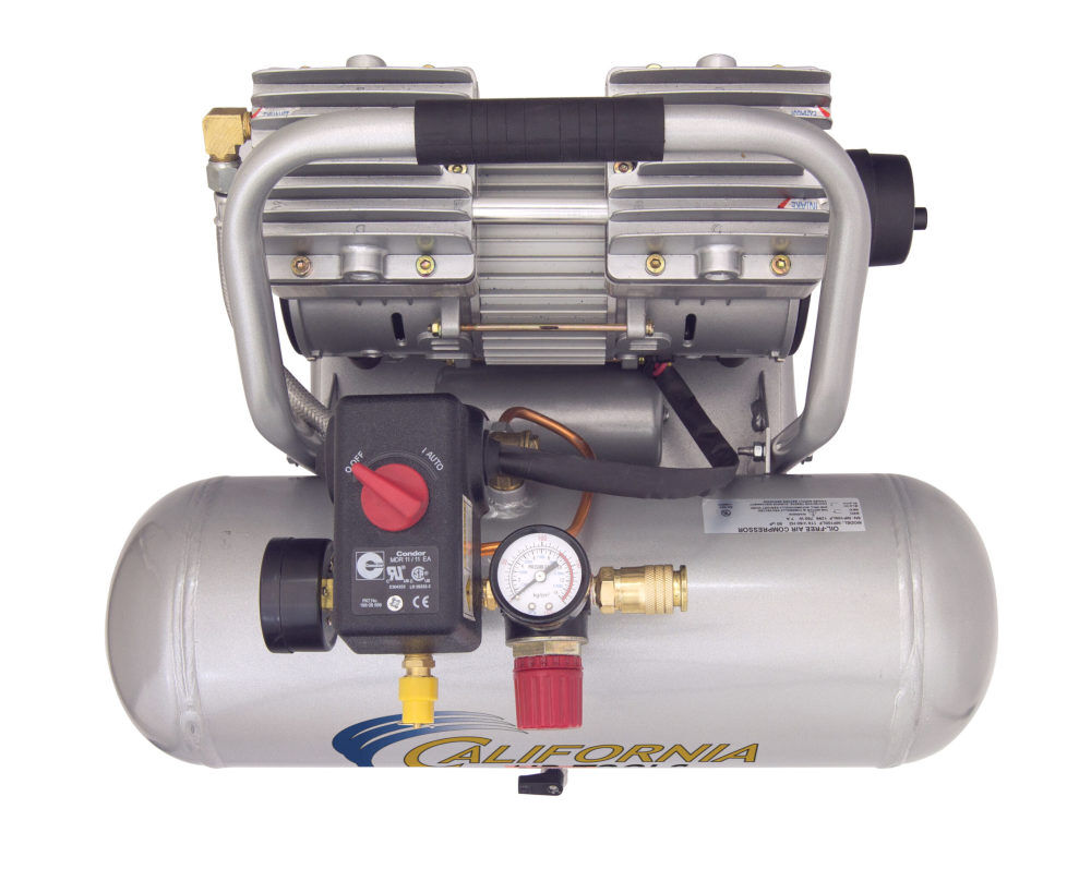 California Air Tools Ultra Quiet Oil-Free Corded 1HP 2 Gallon Industrial Aluminum Tank Air Compressor with Long Life Motor-Pump, large image number 8