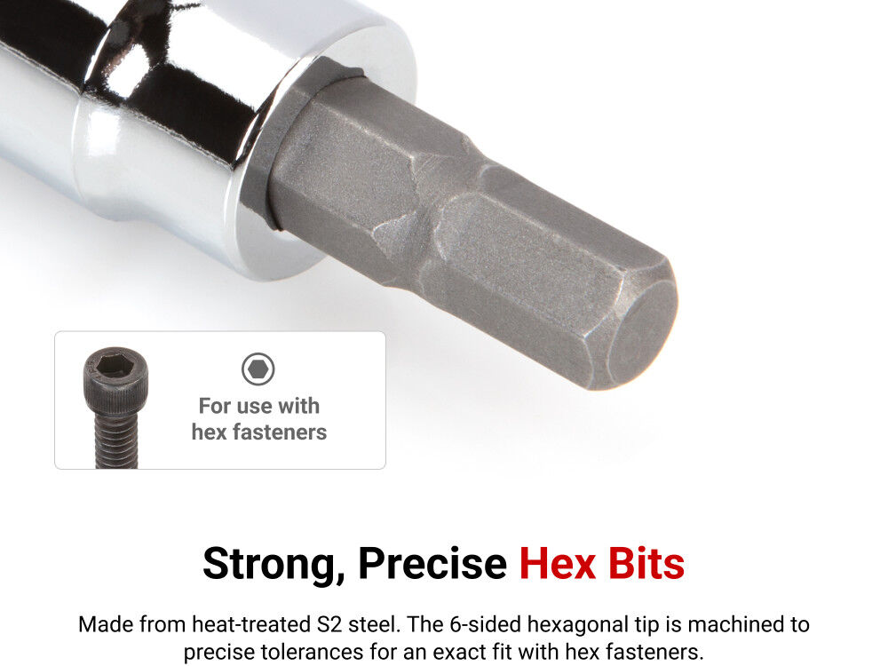 Tekton 3/8 Inch Drive Hex Bit Socket Set with Rail, 11 Piece (3-10 mm), large image number 2