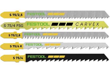 Festool Jigsaw Blade Assortment for Wood Cutting - Pack of 25