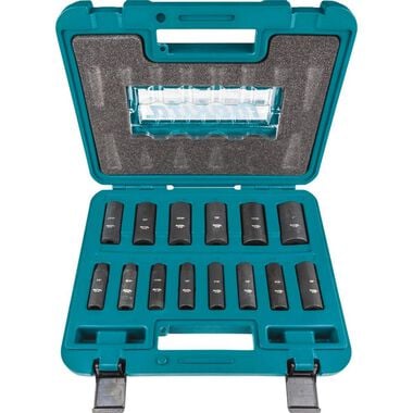 Makita 3/8in Drive Deep Well Impact Socket Set 14pc