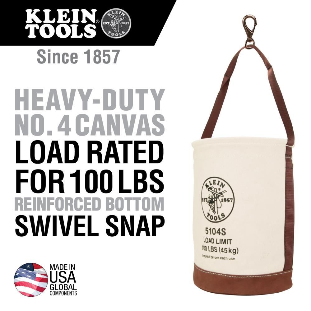 Klein Tools Leather-Bottom Bucket Swivel Snap, large image number 2