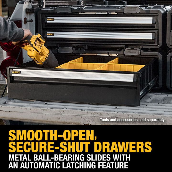 DEWALT TOUGHSYSTEM 2.0 DXL Deep Drawer Unit & Shallow Two Drawer Unit 4 Piece Bundle, large image number 10