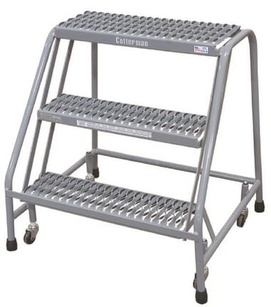 Cotterman Series 1000 3 Step X 18in W A3 Tread Step Ladder, large image number 1