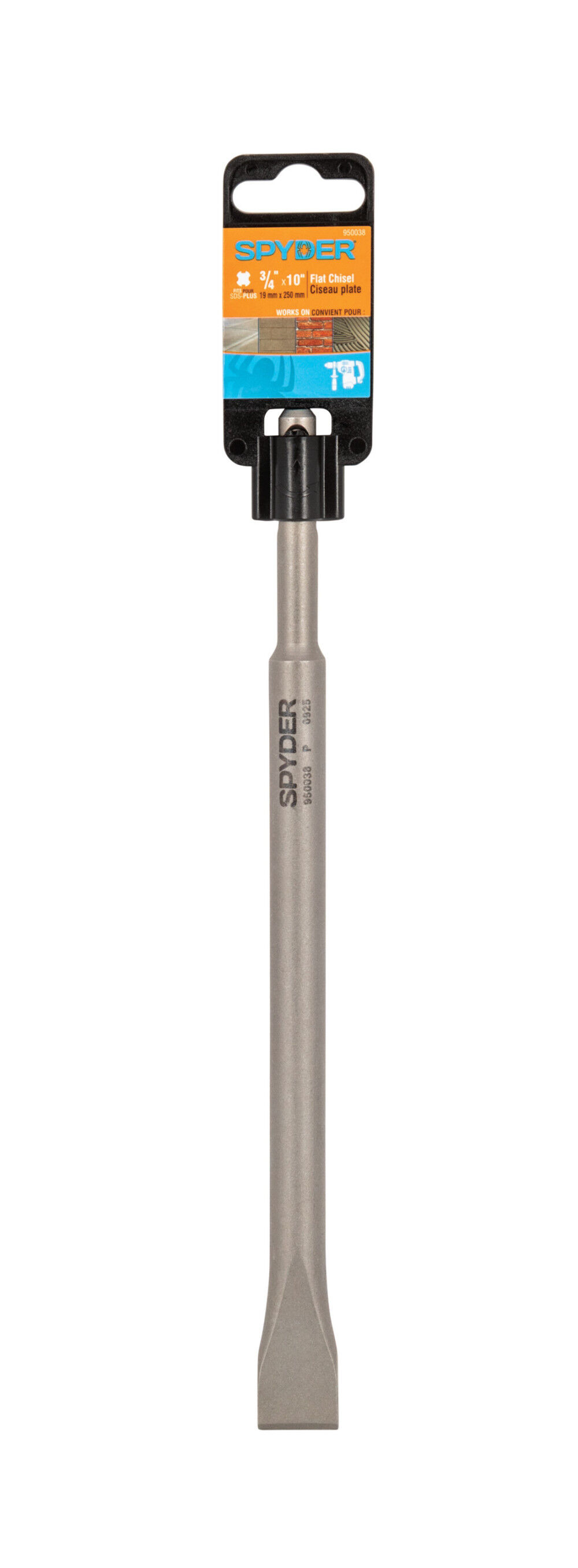 Spyder 3/4 Inch W x 10 Inch Long SDS-Plus Fluted Flat Chisel Bit, large image number 10