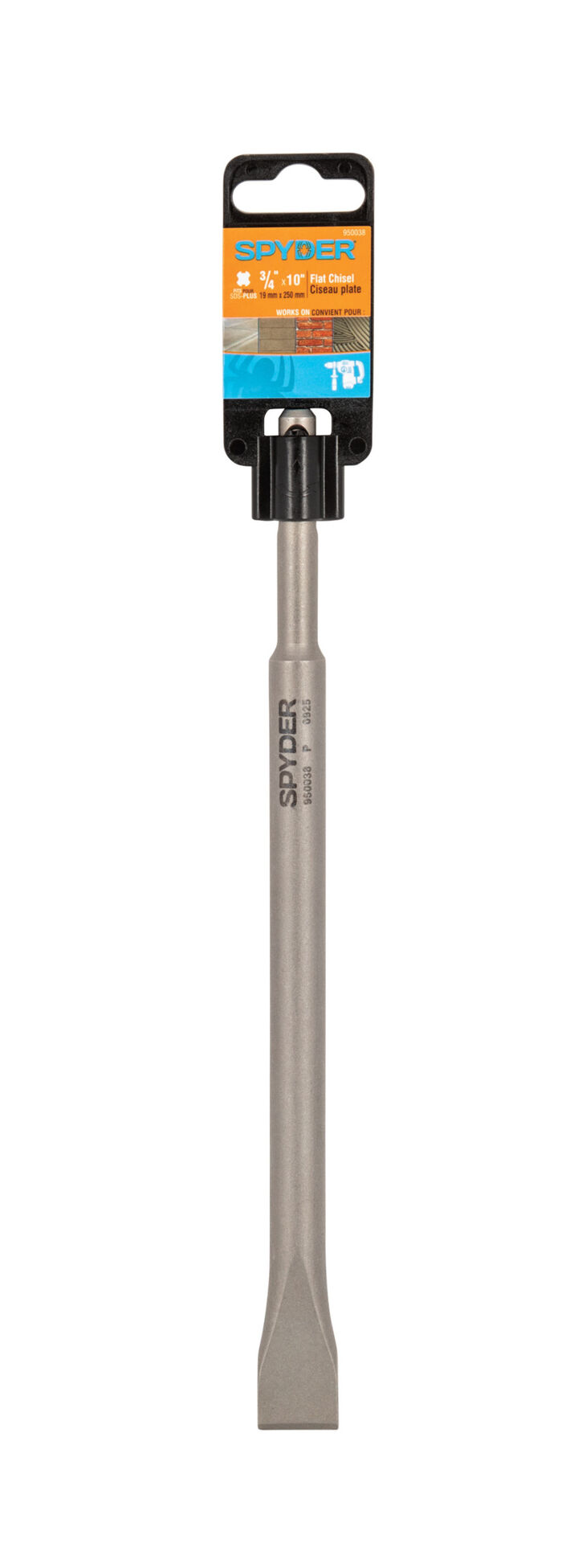 Spyder 3/4 Inch W x 10 Inch Long SDS-Plus Fluted Flat Chisel Bit, large image number 9