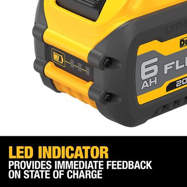 DEWALT 20V/60V MAX FLEXVOLT 6.0 Ah Battery 2 pack, large image number 3