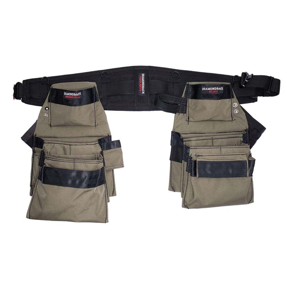 Diamondback Toolbelts 6in Large Ranger Green Denali 2.0 Tool Belt DB520GRL Acme Tools