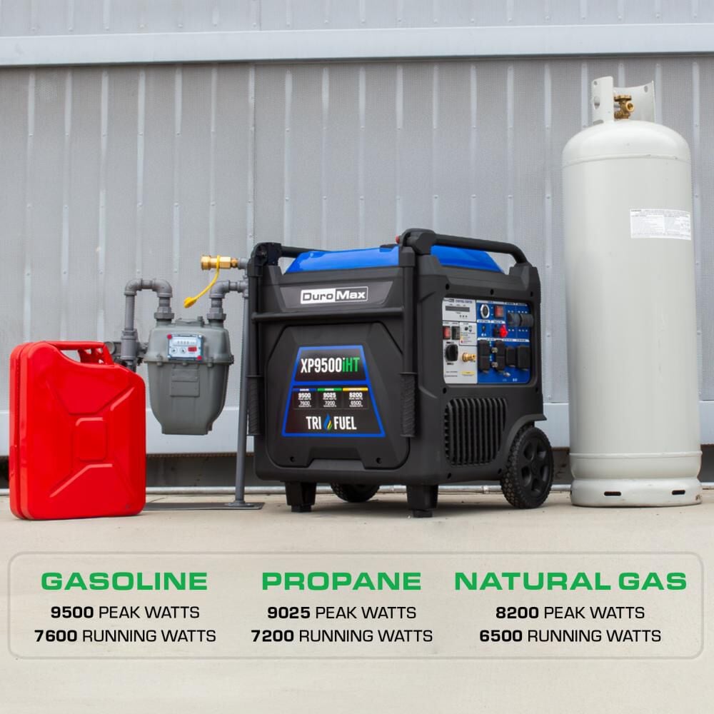 Duromax 9500 Watt Tri Fuel 49 State Portable Inverter Generator with CO Sensor, large image number 3