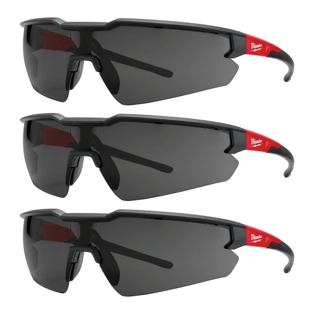 Milwaukee 3PK Safety Glasses - Tinted Anti-Scratch Lenses, large image number 1