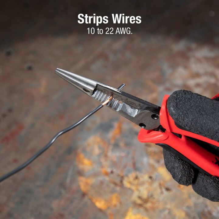 Sunex Straight Needle Nose Electrician Pliers, large image number 3