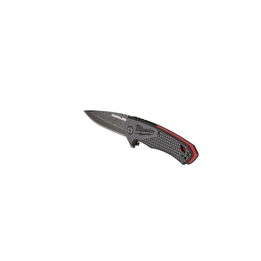 Milwaukee 2.5 in. HARDLINE Smooth Drop Point Blade Pocket Knife, large image number 9