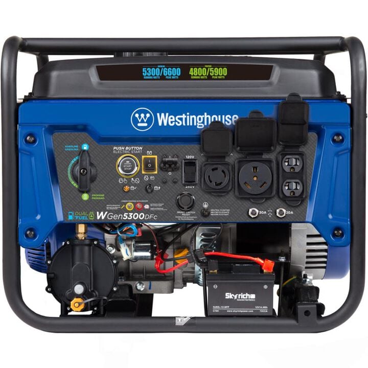 Westinghouse Outdoor Power 6,600 Watt Dual Fuel 49-State Portable Generator with CO Sensor, large image number 7