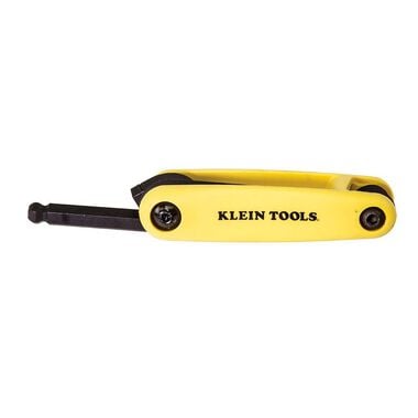 Klein Tools 5pc SAE Yellow Grip-It Ball Hex Key Set, large image number 7