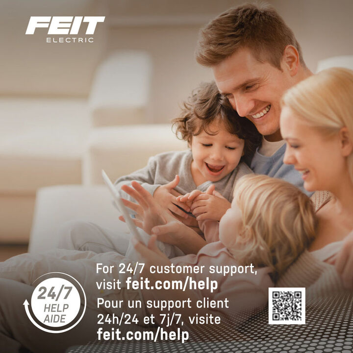 Feit Electric Wired or Battery-Powered Wireless Wi-Fi Smart Video-Enabled Doorbell, large image number 10