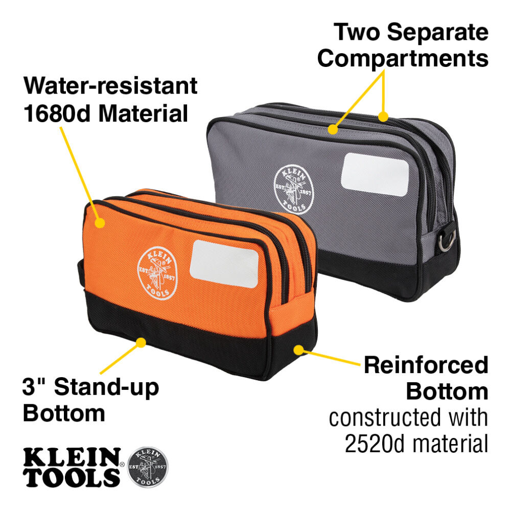 Klein Tools Double Zipper Tool Bag, 2-Pack, large image number 4