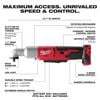 Milwaukee M18 2-Speed 3/8 in. Right Angle Impact Wrench (Bare Tool), small