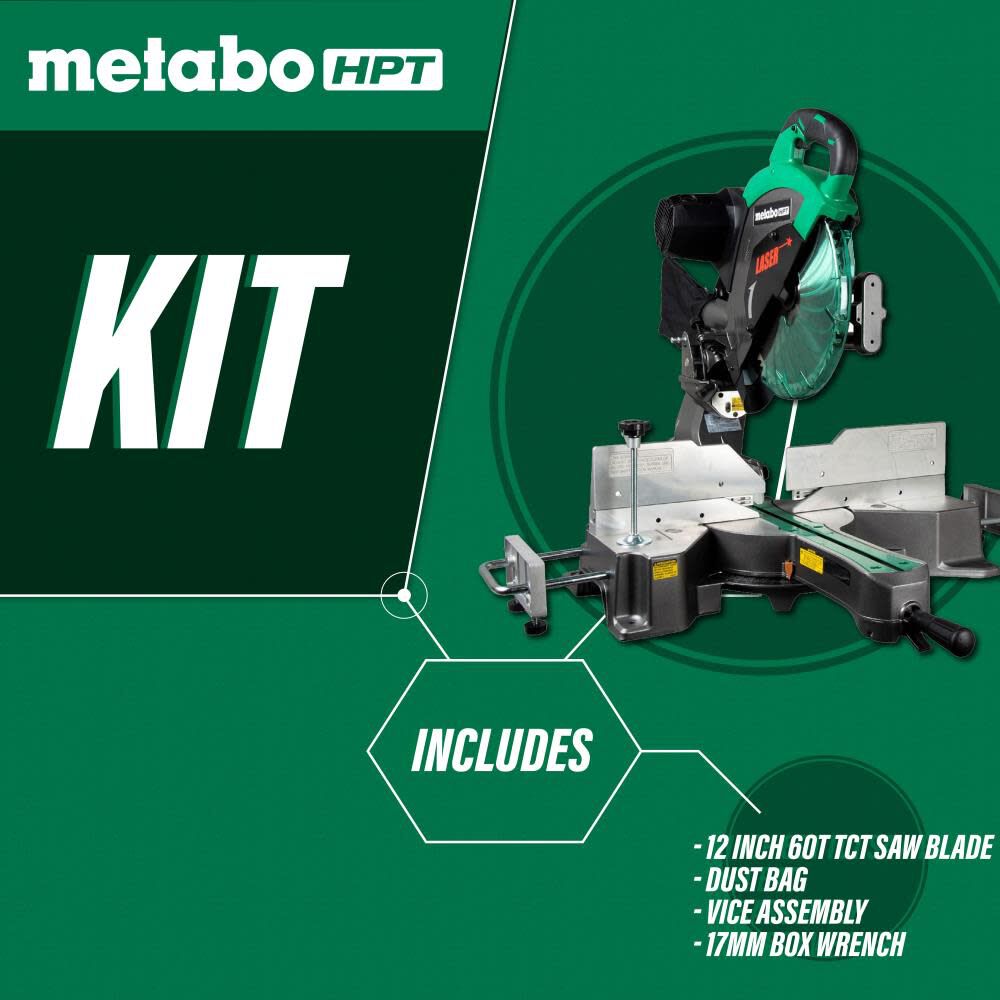 Metabo HPT 12 in Sliding Miter Saw C12RSH2SM Acme Tools