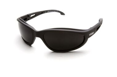 Edge Dakura Polarized Safety Glasses Black Frame Smoke Lens, large image number 0