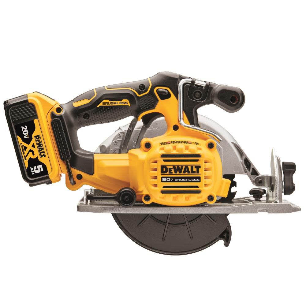 DEWALT 20V MAX 61/2 in. Brushless Cordless Circular Saw Kit DCS565P1