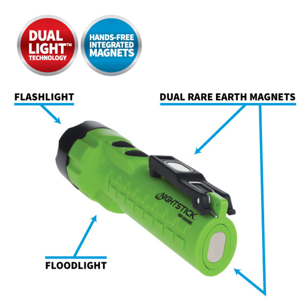 Nightstick X-Series Dual-Light Flashlight with Dual Magnets, large image number 6
