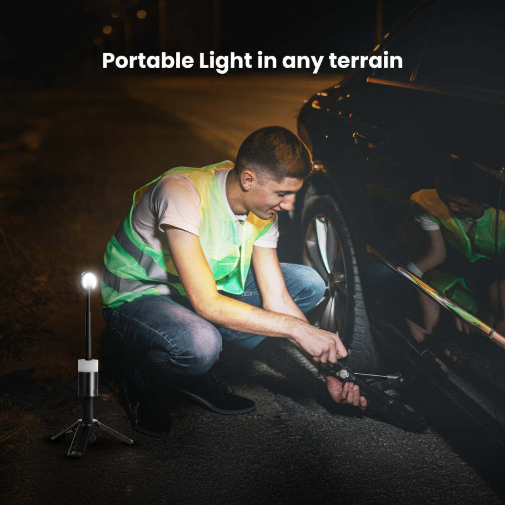 Feit Electric 1000 Lumens 6500K Black Lithium Ion Mini LED Work Light with Tripod, large image number 9