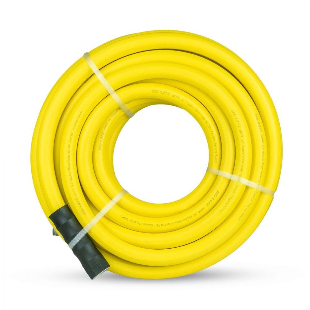 BluBird 3/4 Inch ID x 100 Ft Length Hi-Vis Yellow Rubber Water Hose, large image number 1