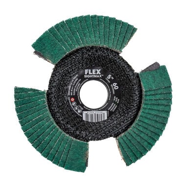 FLEX 5 Inch SIGHTMAX 60 Grit Flap Disc