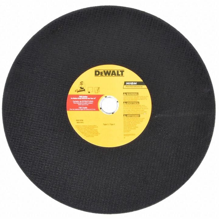 DEWALT 14 In. x 7/64 In. x 1 In. Fabrication Cutting Wheel, large image number 2