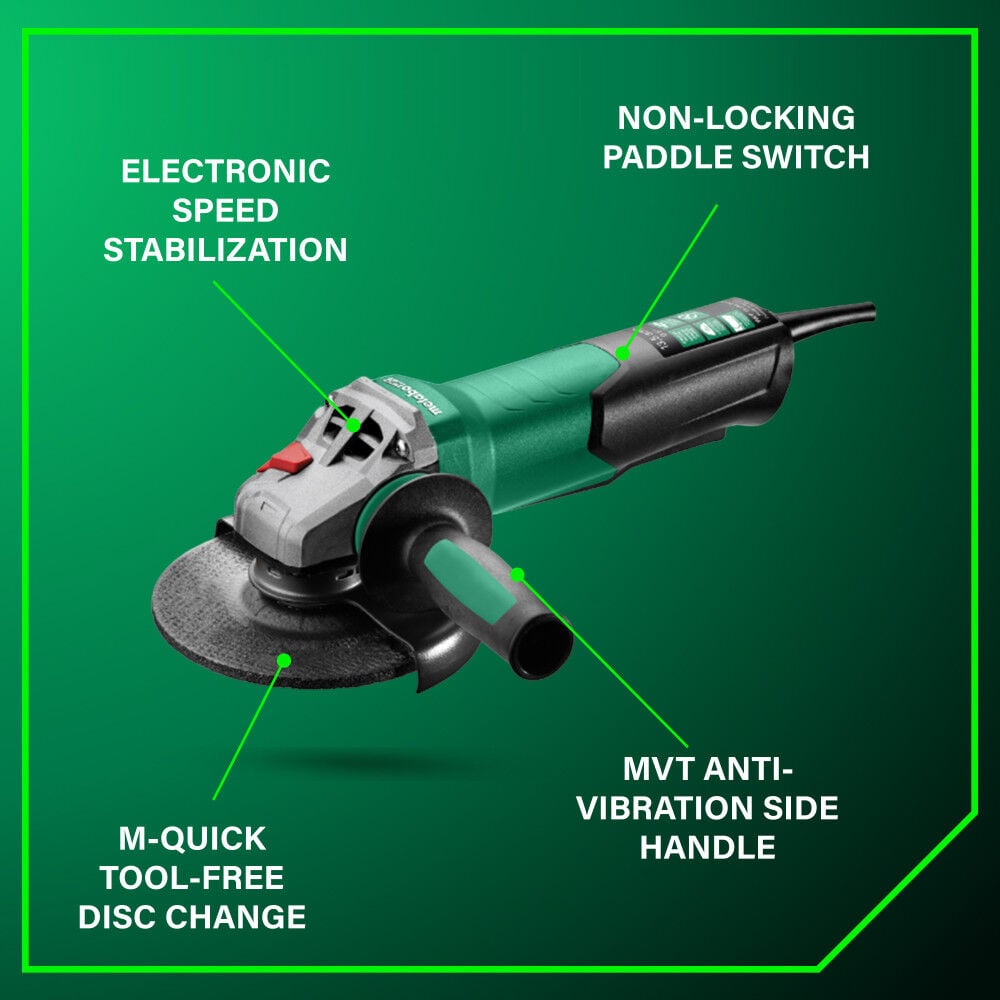 Metabo HPT WEP 15-150 Quick 6 Inch Angle Grinder, large image number 3