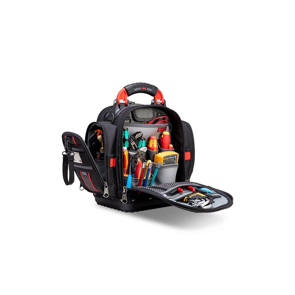 Veto Pro Pac 40 Lbs Zippered Compact Service Tool Bag, Black/Red, large image number 5