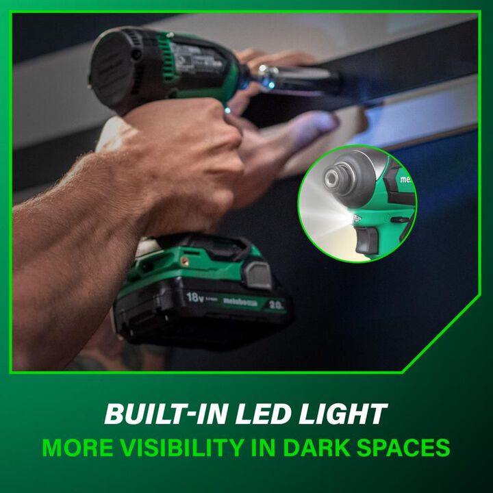 Metabo HPT 18V MultiVolt Cordless Impact Driver Kit, large image number 7