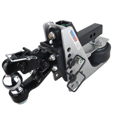 Shocker Hitch Streamline 10K Aluminum 2 Inch Air Pintle Hitch with Pintle & 2-5/16 Inch Ball