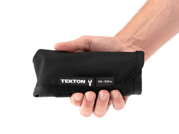 Tekton Stubby Combination Wrench Set with Pouch, 11 Pieces (1/4-3/4 Inch), large image number 3