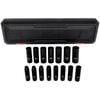 Milton 1/2 Drive Deep 6-Point Impact Socket Set 10-24mm Metric Steel Coated Black Oxide Finish 15pc, small image number 1