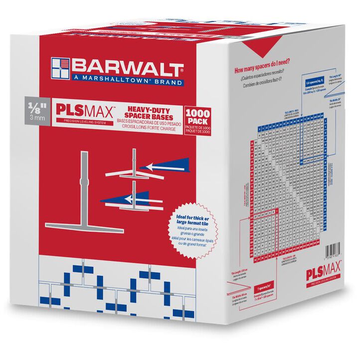 Marshalltown PLSMAX 1/8 Inch Spacer Base 1000 Pieces
