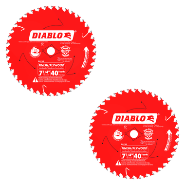 40 Tooth Finish Saw Blade Value Pack, Diablo Table Saw Blade 1000