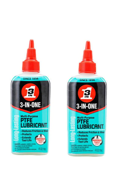3-In-One 4 oz PTFE Lube Drip Oil 2pk