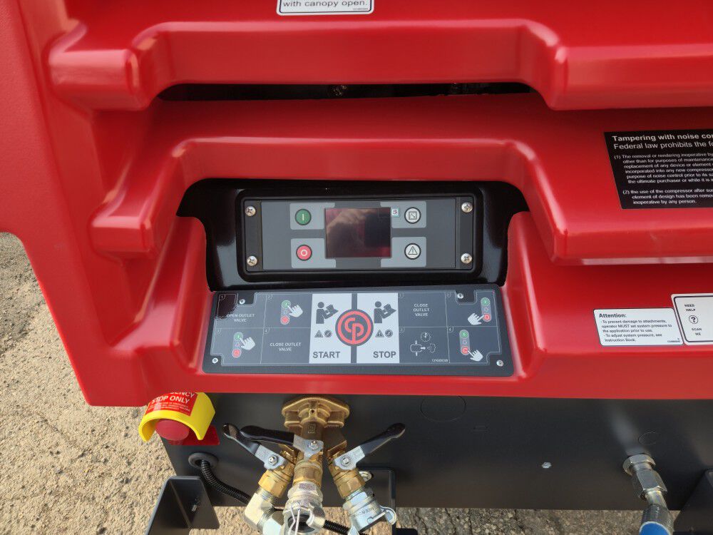 Chicago Pneumatic CPS185-100 100 PSI 185 CFM Towable Compressor with Hose Reel, large image number 12