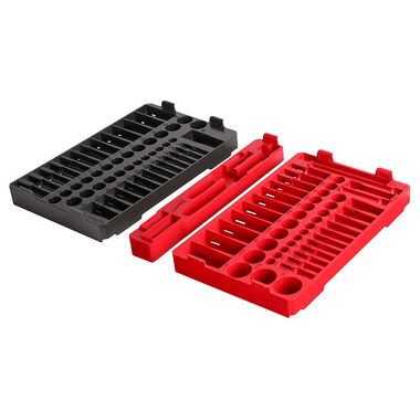Milwaukee SAE & Metric PACKOUT Trays for 1/4in & 3/8 Ratchet & Socket Set, large image number 0