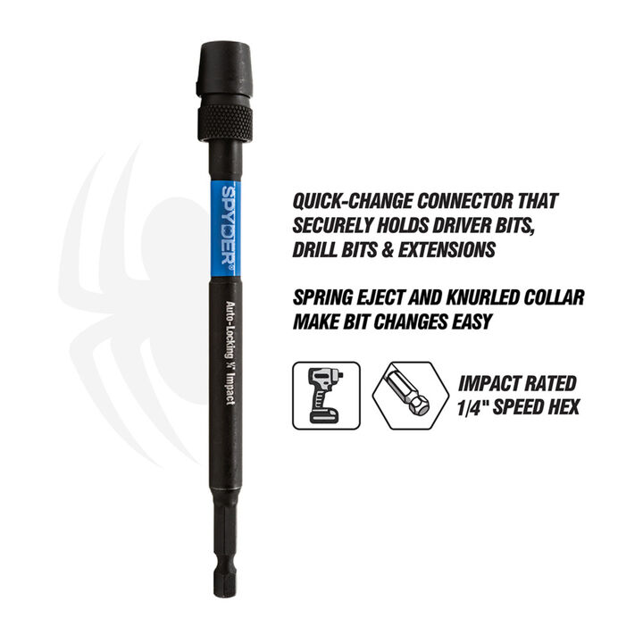 Spyder 12 Inch 1/4 Inch x 1/4 Inch Locking Bit Driver Holder, large image number 3