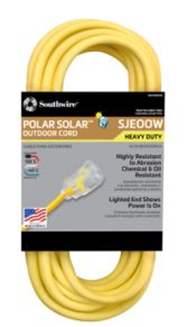 Southwire SJEO 16/3 Insulated Outdoor Extension Cord with Lighted End 50-Foot, large image number 3