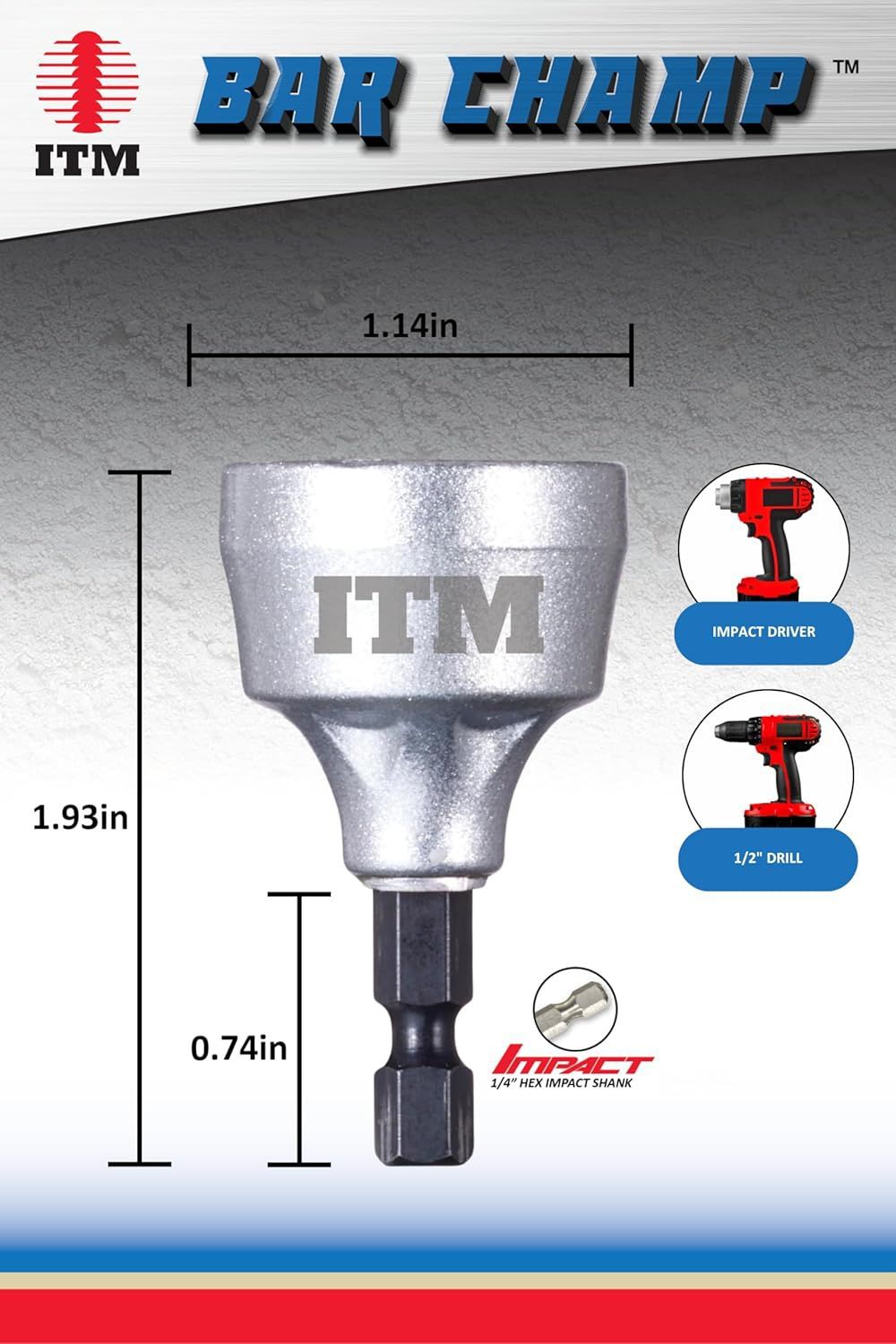 ITM Small 1/8 - 3/4 Inch M2 Steel Blade Bar Champ Outer Reamer, large image number 2