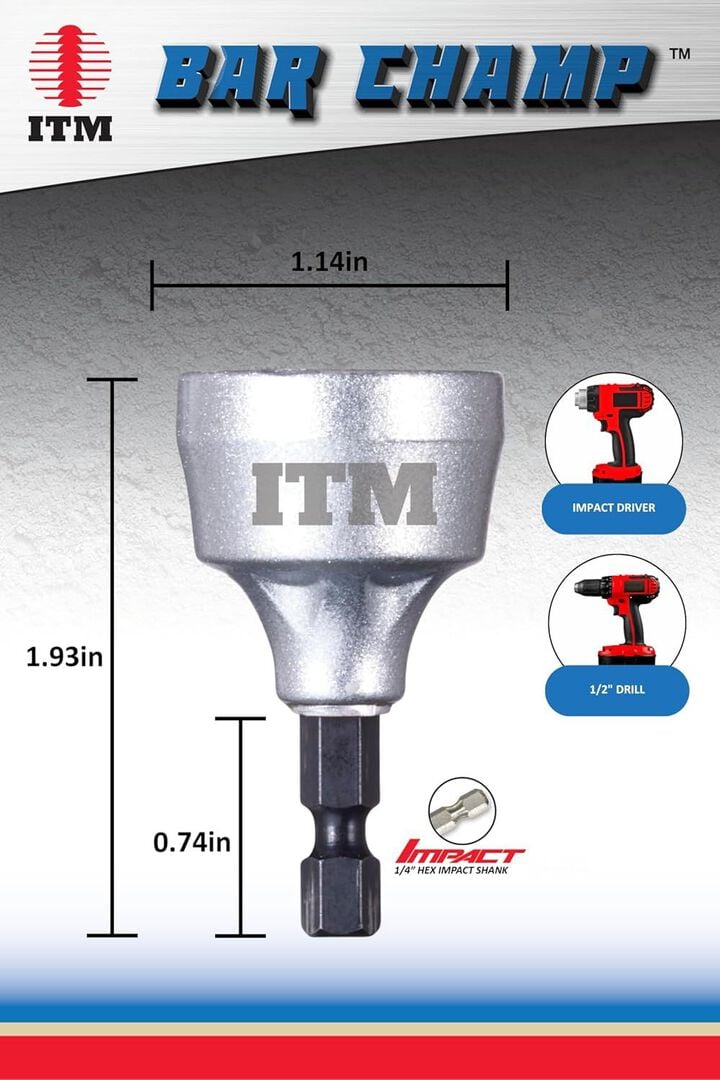 ITM Small 1/8 - 3/4 Inch M2 Steel Blade Bar Champ Outer Reamer, large image number 1