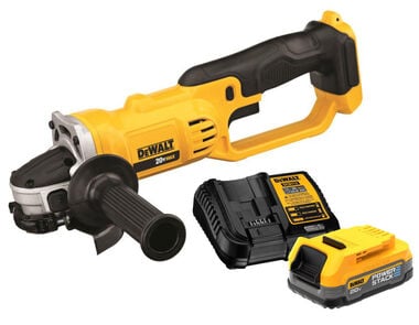 DEWALT 4.5/5in Cut-Off Tool with POWERSTACK 20V MAX Battery & Charger Kit Bundle