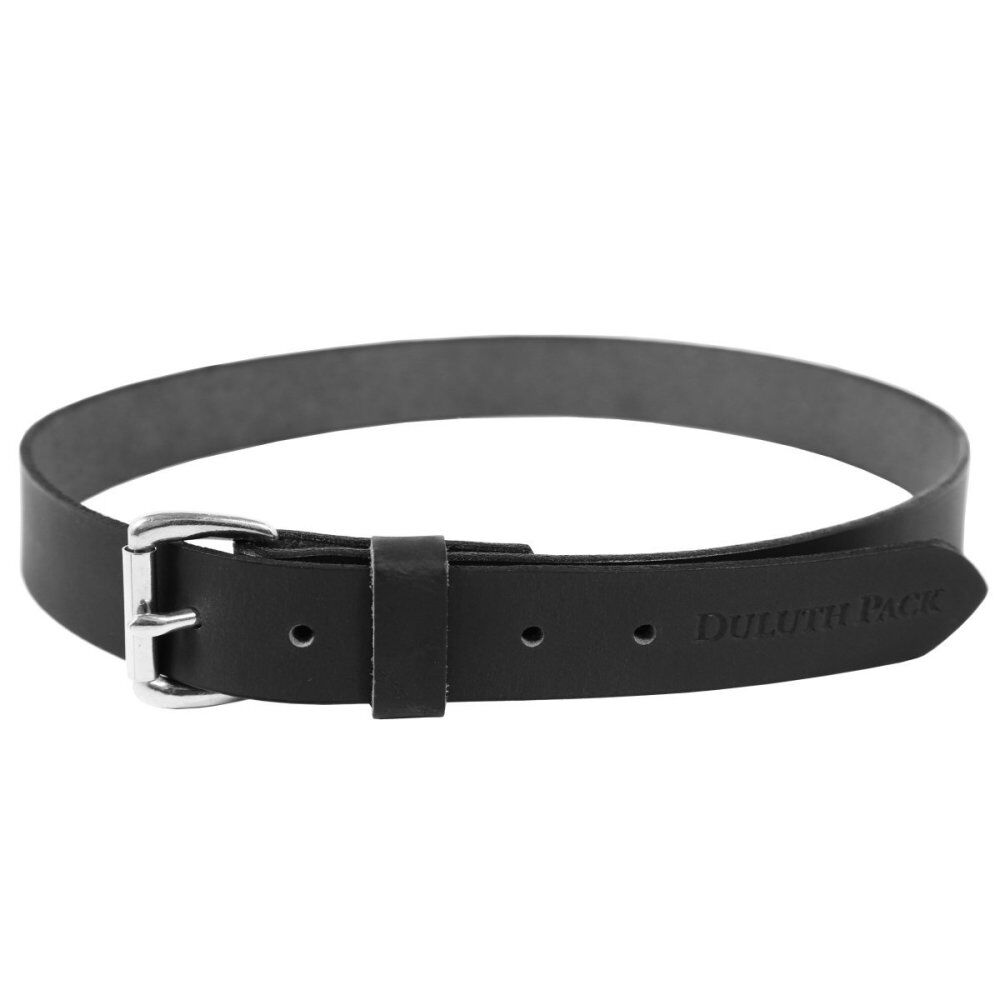 Duluth Pack 1.25 In. W x 40 In. Waist Size Black Leather Belt – DP-201-BLK-40
