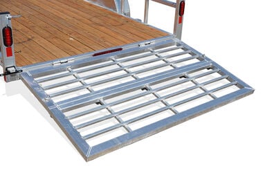 Legend Premium Trailers 7'x14' Open Deluxe Aluminum Trailer with Bi-Fold Rear Gate, large image number 3