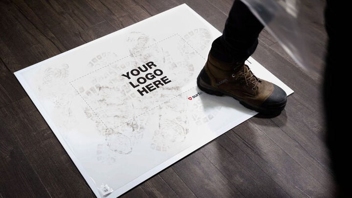 Surface Shield Step N Peel Sticky Mat, White Frame, 30 Sheet, 25.5 Inch  x  31.5 Inch, 4 Pack, large image number 4